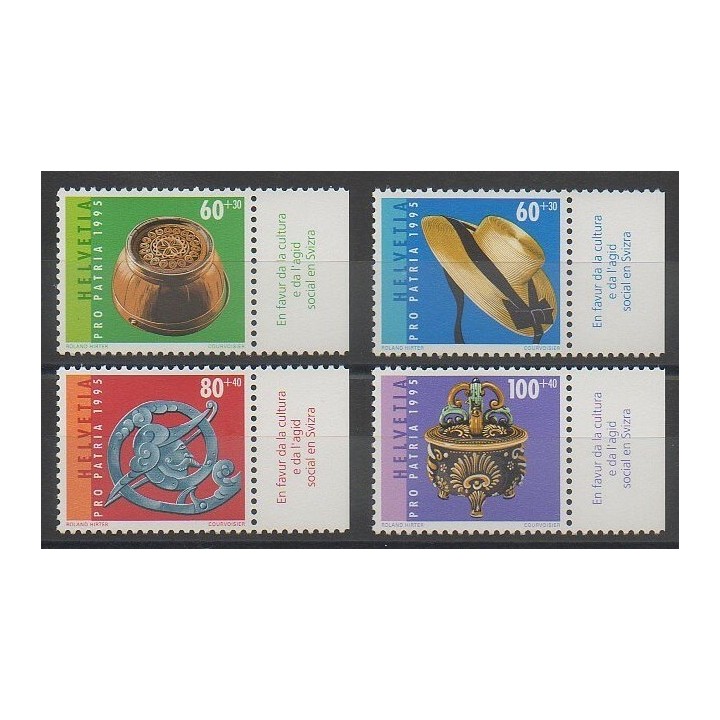 Timbres - Suisse - 1995 - No 1476/1479 - Art