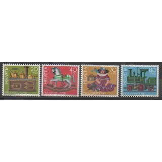 Timbres - Suisse - 1983 - No 1189/1192 - Enfance