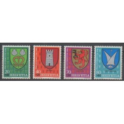Suisse - 1981 - No 1139/1142 - Armoiries