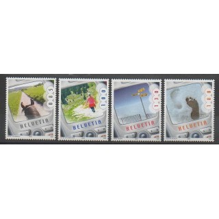 Timbres - Suisse - 2005 - No 1859/1862 - Sciences et Techniques