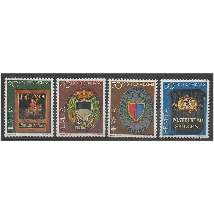 Timbres - Suisse - 1981 - No 1128/1131 - Art