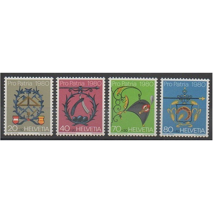 Timbres - Suisse - 1980 - No 1106/1109 - Art