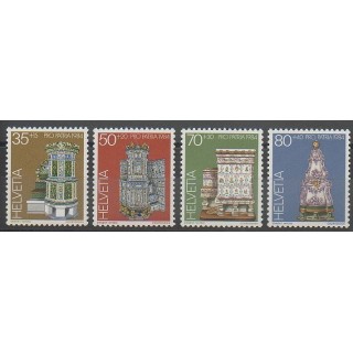 Timbres - Suisse - 1984 - No 1201/1204 - Art