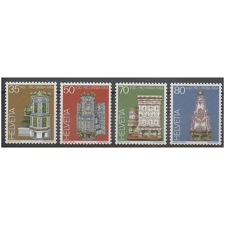 Timbres - Suisse - 1984 - No 1201/1204 - Art