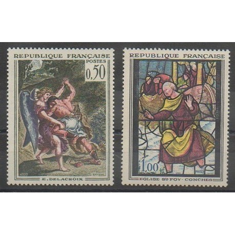 France - Poste - 1963 - No 1376/1377 - Peinture - Art