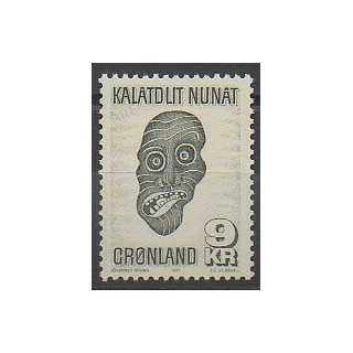 Stamps - Greenland - 1977 - Nb 91 - Masks or carnaval