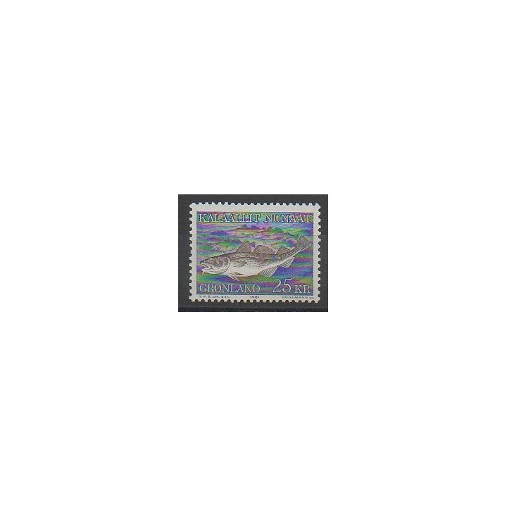 Timbres - Groenland - 1981 - No 117 - Animaux marins