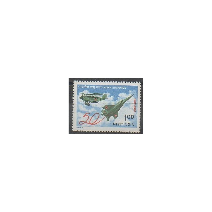 Stamps - India - 1982 - Nb 729 - Planes