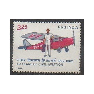 Stamps - India - 1982 - Nb 730 - Planes