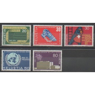 Timbres - Suisse - 1970 - No 850/854
