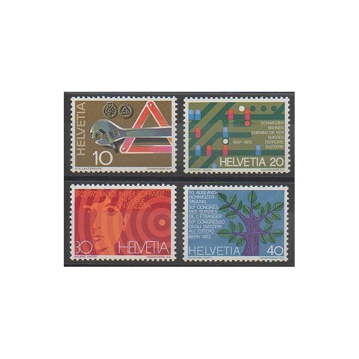 Timbres - Suisse - 1972 - No 895/898