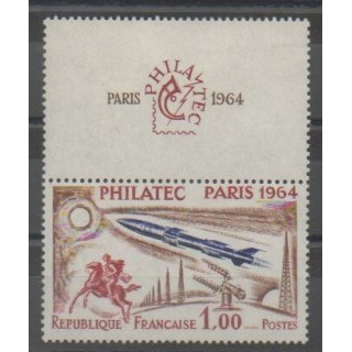 Stamps - France - Poste - 1964 - Nb 1422 - Exhibition - Space