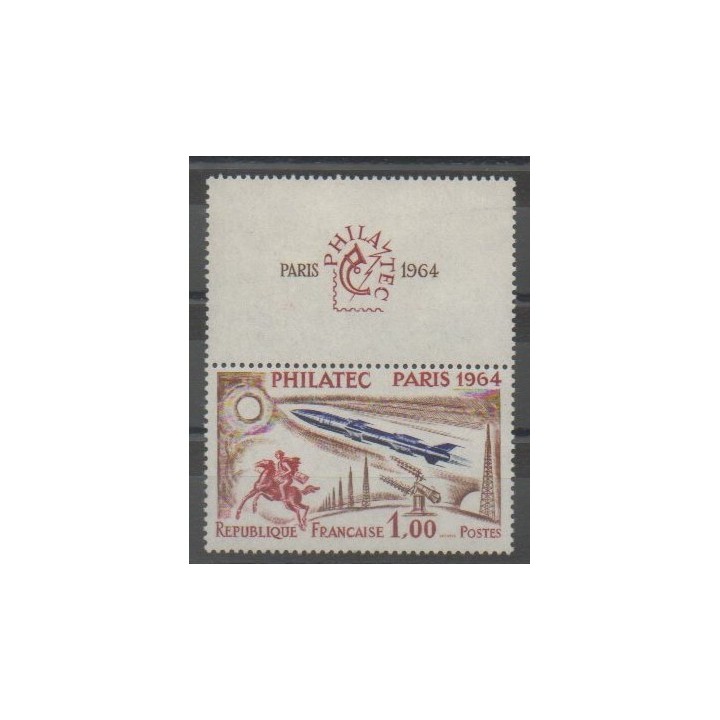 Timbres - France - Poste - 1964 - No 1422 - Exposition - Espace