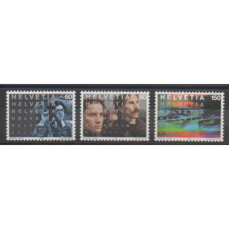 Suisse - 1995 - No 1487/1489 - Cinéma
