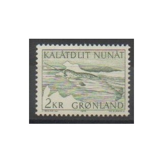 Stamps - Greenland - 1975 - Nb 80 - Polar - Mamals - Sea animals