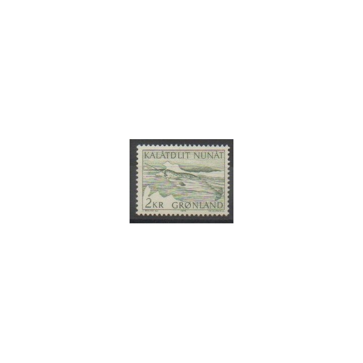 Timbres - Groenland - 1975 - No 80 - Polaire - Mammifères - Animaux marins