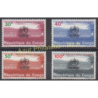 Timbres - Thème santé ou croix-rouge - Congo (République démocratique du) - 1966 - No 625/628