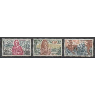 Timbres - France - Poste - 1970 - No 1655/1657 - Histoire
