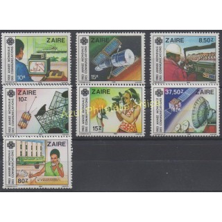 Timbres - Thème sciences divers - Zaïre - 1984 - No 1154/1160