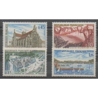 Timbres - France - Poste - 1969 - No 1582/1585 - Monuments - Sites