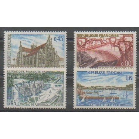 France - Poste - 1969 - No 1582/1585 - Monuments - Sites