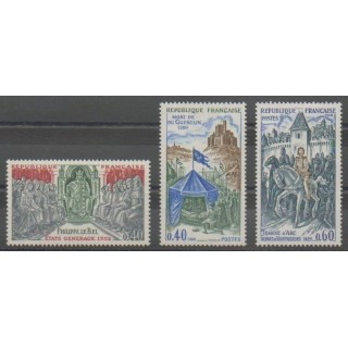 Timbres - France - Poste - 1968 - No 1577/1579 - Histoire