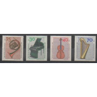 Timbres - Allemagne occidentale (RFA) - 1973 - No 631/634 - Musique