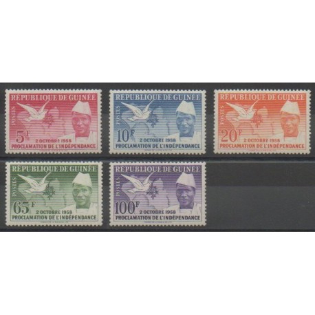 Guinea - 1959 - Nb 3/7 - Various Historics Themes