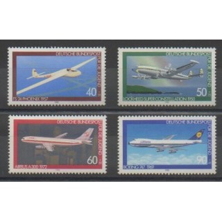 Timbres - Allemagne occidentale (RFA) - 1980 - No 888/891 - Aviation