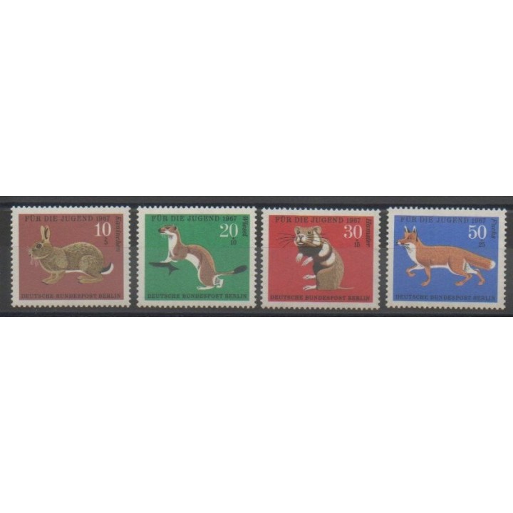 Timbres - Allemagne occidentale (RFA - Berlin) - 1967 - No 267/270 - Mammifères