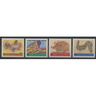 Timbres - Allemagne occidentale (RFA - Berlin) - 1971 - No 356/359 - Dessins d'enfants