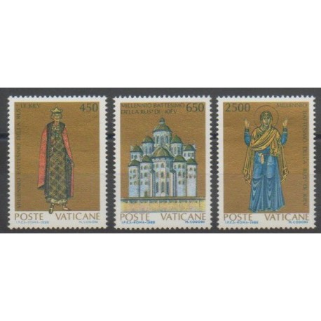 Vatican - 1988 - Nb 837/839 - Religion