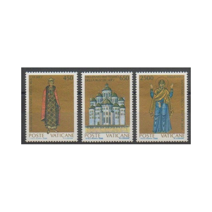 Timbres - Vatican - 1988 - No 837/839 - Religion