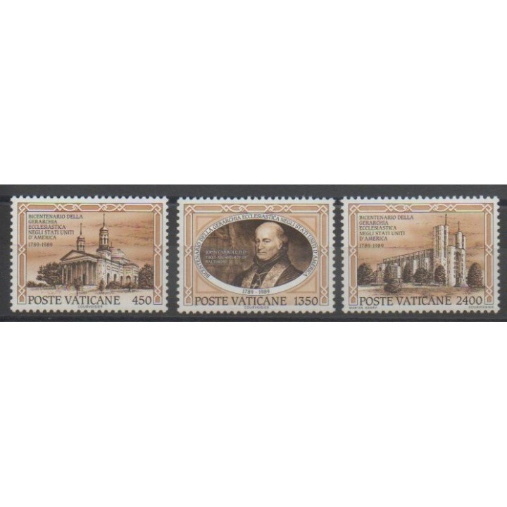 Timbres - Vatican - 1989 - No 864/866 - Églises