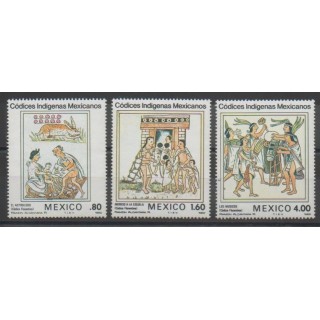 Timbres - Mexique - 1982 - No 985/987 - Musique