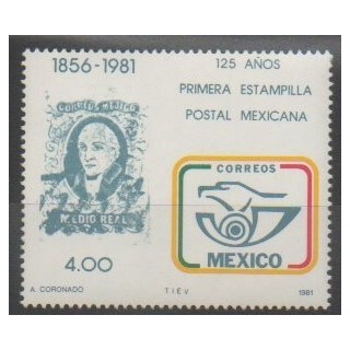 Stamps - Mexico - 1981 - Nb 935 - Stamps on stamps