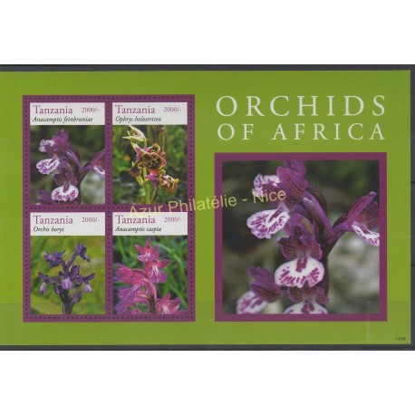 Tanzania - 2014 - Nb 3892/3895 - orchids
