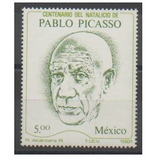 Stamps - Mexico - 1981 - Nb 942 - Celebrities - Paintings