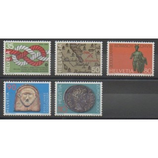 Timbres - Suisse - 1986 - No 1237/1241 - Art