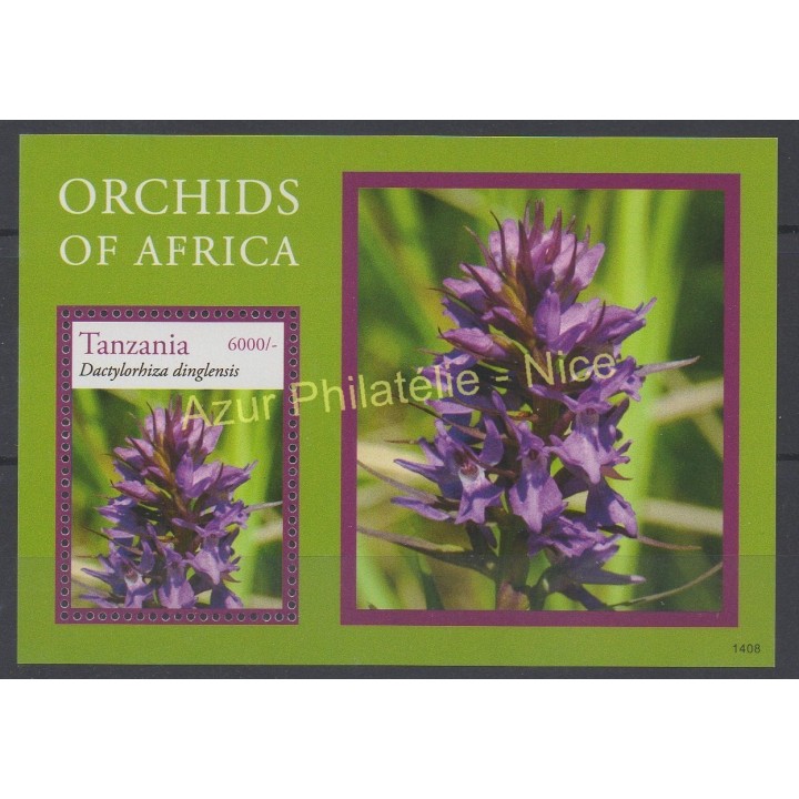 Timbres - Thème orchidées - Tanzanie - 2014 - No BF 600