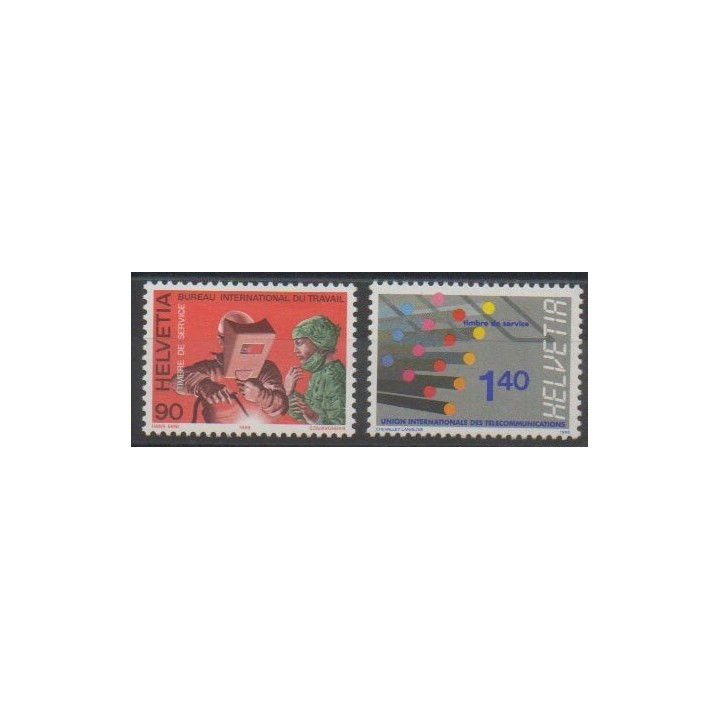 Timbres - Suisse - 1988 - No S465/S466
