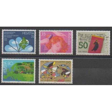 Suisse - 1988 - No 1293/1297