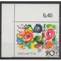 Suisse - 1988 - No 1308 - Peinture - Oblitéré