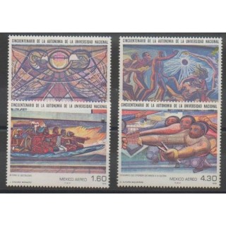 Timbres - Mexique - 1979 - No 868/869 - PA499/PA500 - Peinture