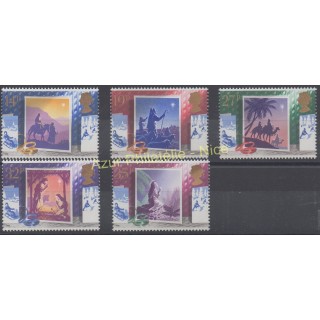 Timbres - Thème Noël - Grande-Bretagne - 1988 - No 1358/1362