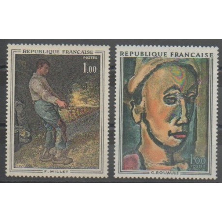 France - Poste - 1971 - No 1672/1673 - Peinture
