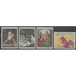 Stamps - France - Poste - 1972 - Nb 1702/1703 - 1732/1733 - Paintings