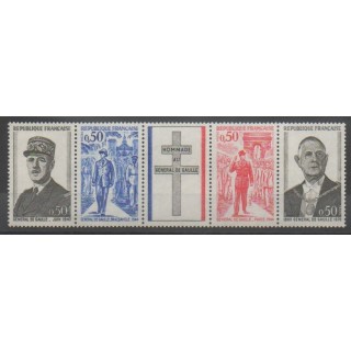 Timbres - France - Poste - 1971 - No 1698A - De Gaulle