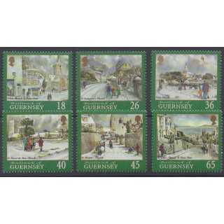 Timbres - Thème Noël - Guernesey - 2000 - No 878/883