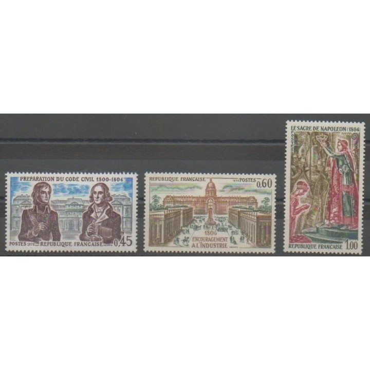 Timbres - France - Poste - 1973 - No 1774/1776 - Napoléon